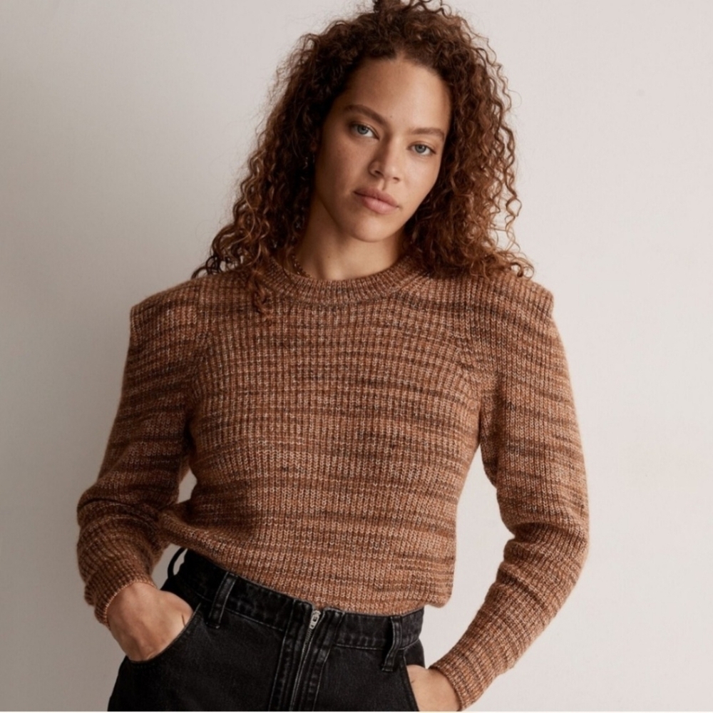 Madewell Merino Wool Space-Dye Pullover Sweater Med